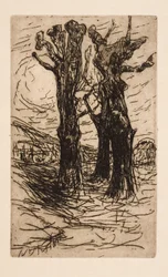 Two Chestnut Trees